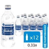 Вода негазированная питьевая LEGEND OF BAIKAL 0,33 л, стеклянная бутылка, УТ-00000821