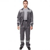 Костюм рабочий летний муж. л22-КБР т.сер./св.сер (р.52-54) 170-176