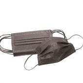 Маски одноразовые медицинские КОМПЛЕКТ 50 шт., 3-х слойные, черные, фильтр СМС, упаковка полиэтиленовая Маски одноразовые медицинские КОМПЛЕКТ 50 шт., 3-х слойные, черные, фильтр СМС, упаковка полиэтиленовая