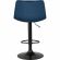 Стул барный LO_DOBRIN TAILOR BLACK LM-5017_B-M_V-MJ9-117 синий велюр