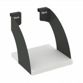 Навесные полки. Кронштейны+ЛДСП полка 200мм MAN-41-2 Белый бриллиант/Антрацит металл 200*220*200