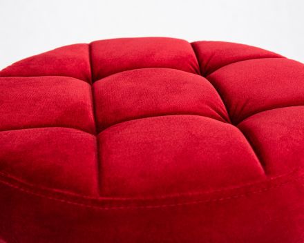 Набор 2 шт Табурет барный DOBRIN BRUNO BLACK, бордо велюр (MJ9-43)