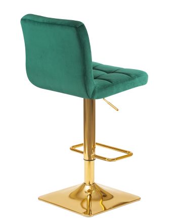 Набор 2 шт Стул барный DOBRIN GOLDIE, зеленый велюр (MJ9-88)