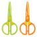 Ножницы ЮНЛАНДИЯ "МУЛЬТЯШКИ", 125 мм, с безопасными пластиковыми лезвиями, зеленые, 236983