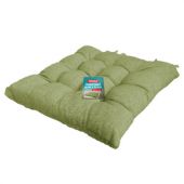 Подушка на стул "РОГОЖКА", 40x40 см, полиэстер, зеленая, PRIMILA (ПРИМИЛА) LUX, 700500