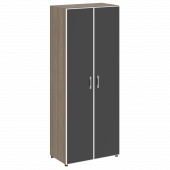 Yalta Шкаф LT.ST-1.10 R black Вяз/Стекло black 800*450*1987