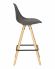 Набор 2 шт Стул полубарный DOBRIN RONNI, ножки светлый бук, тёмно-серый (GR-04)