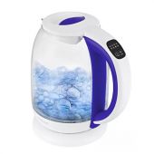 Чайник KITFORT КТ-6140-1, 1,7 л, 2200 Вт, закрытый нагревательный элемент, ТЕРМОРЕГУЛЯТОР, стекло, белый/фиолетовый Чайник KITFORT КТ-6140-1, 1,7 л, 2200 Вт, закрытый нагревательный элемент, ТЕРМОРЕГУЛЯТОР, стекло, белый/фиолетовый