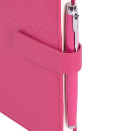 Ежедневник в подарочном наборе 5 в 1, А5, 145x212 мм, BRAUBERG "President", под кожу, 160 листов, розовый, 116852