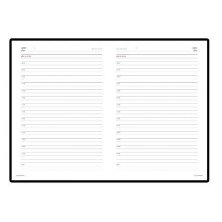 Ежедневник недатированный белый,А5,145х205мм,136л, Sidney NEBRASKA 3-128/06