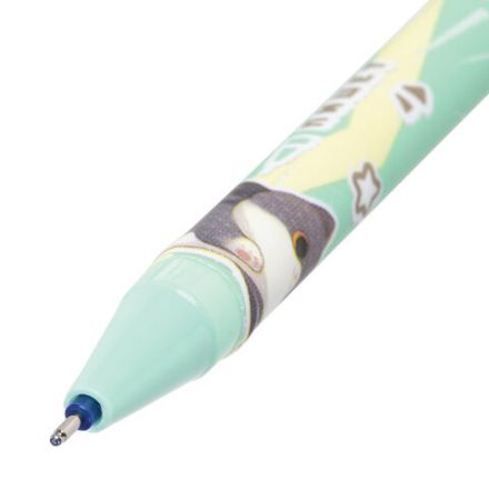 Ручка стираемая гелевая, кросс-серия "МИЛЫЕ КОТЫ", BRAUBERG, СИНЯЯ, корпус ассорти, игольчатый наконечник 0,5 мм, линия 0,35 мм, 144481