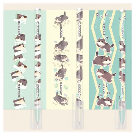 Ручка стираемая гелевая, кросс-серия "МИЛЫЕ КОТЫ", BRAUBERG, СИНЯЯ, корпус ассорти, игольчатый наконечник 0,5 мм, линия 0,35 мм, 144481