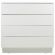 Комод BRABIX "Scandi CM-001", 750х330х730 мм, 4 ящика, ЛДСП, белый, 641900, ЦБ013659 -1