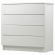 Комод BRABIX "Scandi CM-001", 750х330х730 мм, 4 ящика, ЛДСП, белый, 641900, ЦБ013659 -1