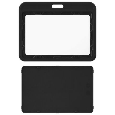 Бейдж горизонтальный (54х85 мм), черный, МАТОВАЯ ПОВЕРХНОСТЬ, BRAUBERG EXTRA, 238819