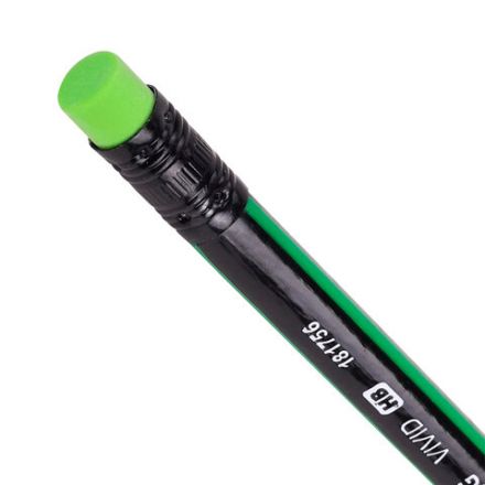 Карандаш чернографитный BRAUBERG "VIVID", 1 шт., HB, с ластиком, корпус ассорти, 181756 Карандаш чернографитный BRAUBERG "VIVID", 1 шт., HB, с ластиком, корпус ассорти, 181756