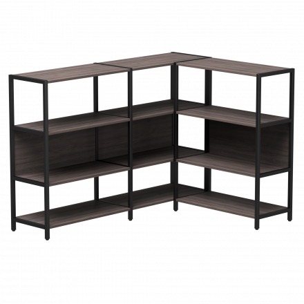 Набор стеллажных систем №14 Everprof EVO 1635x1215x1120 Дуб Пасадена/Черный