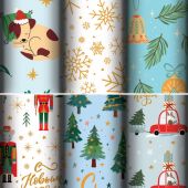 Бумага упаковочная новогодняя С ЭФФЕКТАМИ (1 шт.) "Twinkle", 70х100 см, ассорти, ЗОЛОТАЯ СКАЗКА, 592612