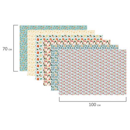 Бумага упаковочная новогодняя С ЭФФЕКТАМИ (1 шт.) "Twinkle", 70х100 см, ассорти, ЗОЛОТАЯ СКАЗКА, 592612