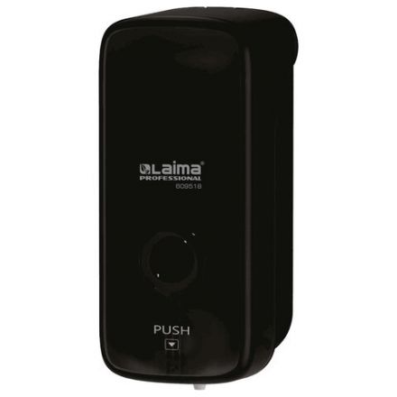 Дозатор для жидкого мыла LAIMA PROFESSIONAL PREMIUM BLACK, НАЛИВНОЙ, 0,5 л, черный, ABS-пластик, 609518