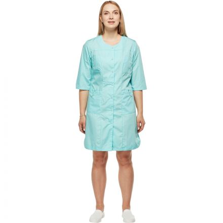 Халат медицинского  персонал, жен. М20 ХЛ морская волна (р.40-42) 158-164