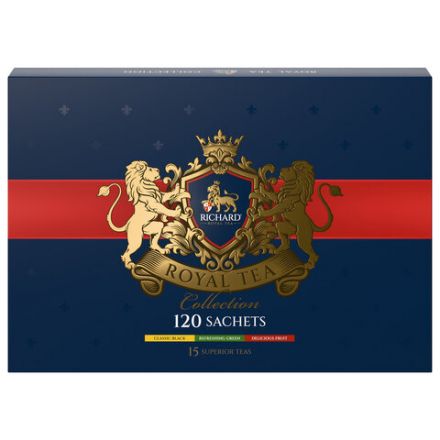 Чай RICHARD "Royal Tea Collection" ассорти 15 вкусов, НАБОР 120 пакетиков, 102273