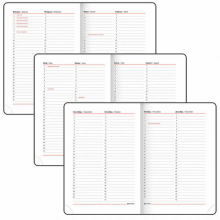 Ежедневник недатированный А5 (138х213 мм), BRAUBERG VISTA, под кожу, гибкий, 136 л., "Birds", 112021