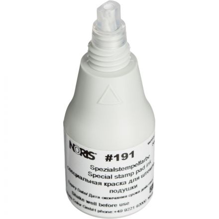 Краска штемпельная Noris 191А белая на водной основе с содержанием спирта 25 мл