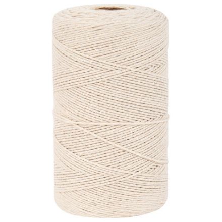 Шпагат хлопковый для прошивки документов, вязания, макраме, длина 500 м, диаметр 1,5 мм, BRAUBERG, 700362