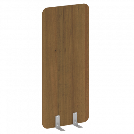 R-line Перегородки на металлических опорах на фетровых подпятниках DP.F-80-180 Орех/Серый металл 800*18*1800