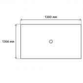 Стол составной ARENA 2р.м 2эр.в. пр.эл 1380х1366 UNN2TPV147BLBL Белый/бел