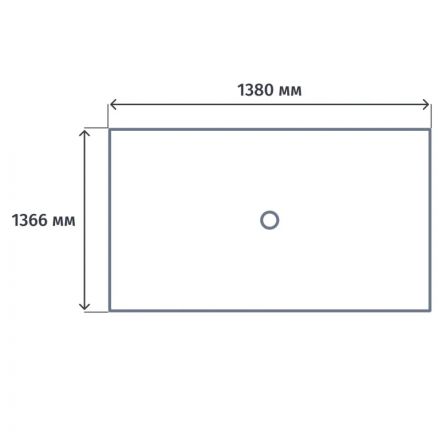Стол составной ARENA 2р.м 2эр.в. пр.эл 1380х1366 UNN2TPV147BLBL Белый/бел