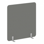 R-line Перегородки на металлических опорах на фетровых подпятниках DP.F-140-150 Металлик/Серый металл 1400*18*1500