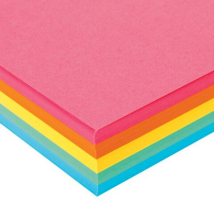 Бумага цветная BRAUBERG, А4, 80 г/м2, 250 л. (5 цветов х 50 листов), интенсив, для офисной техники, 112464