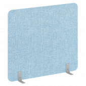 R-line soft Перегородки на металлических опорах на фетровых подпятниках AP.F-160-140 Romeo 09/Серый металл 1600*18*1400