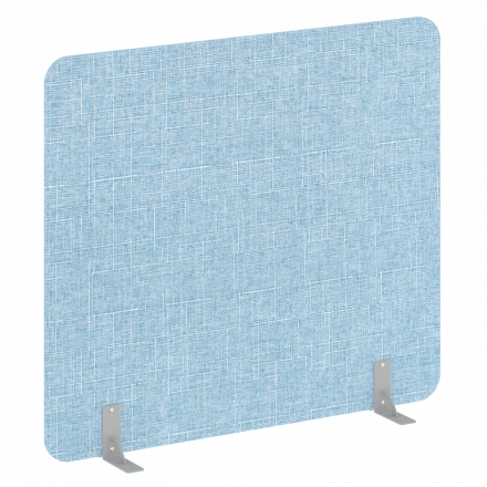 R-line soft Перегородки на металлических опорах на фетровых подпятниках AP.F-160-140 Romeo 09/Серый металл 1600*18*1400