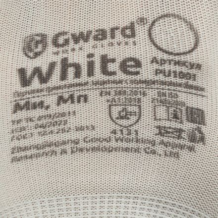 Перчатки защитные нейлон Gward White PU1001 с п/у покрытие р.10 (12 пар/уп) Перчатки защитные нейлон Gward White PU1001 с п/у покрытие р.10 (12 пар/уп)