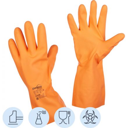 Перчатки защитные латекс Manipula ЦЕТРА (L-F-04) р.10-10,5 (XL) Перчатки защитные латекс Manipula ЦЕТРА (L-F-04) р.10-10,5 (XL)