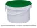 Ведро 2,25л круглое белое с белой крышкой