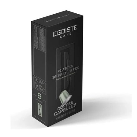 Кофе в капсулах EGOISTE "PERU" для кофемашин Nespresso, 10 порций, арабика 100%, ФРАНЦИЯ, EG05012002