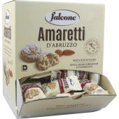 Печенье в индивидуальной упаковке миндальное FALCONE "Amaretti", 100 штук по 10 г, 1 кг, ИТАЛИЯ, MC-00014395