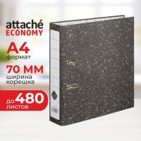 Папка-регистратор Attache Economy 70 мм (+/- 5 мм) мрамор ч/б (реестр)