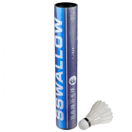 Набор воланов для бадминтона, перо, в тубе,12 шт