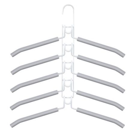 Вешалка-плечики трансформер, 5 плечиков, металл с покрытием, белые, BRABIX ULTRA, 607475 Вешалка-плечики трансформер, 5 плечиков, металл с покрытием, белые, BRABIX ULTRA, 607475