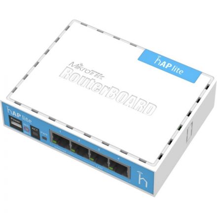 Маршрутизатор Wi-fi MikroTik RouterBOARD hAP lite RB941-2nD,N300,USB,PoE Маршрутизатор Wi-fi MikroTik RouterBOARD hAP lite RB941-2nD,N300,USB,PoE