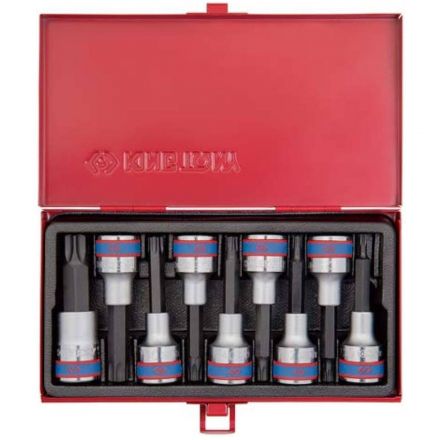 Набор  насадок 1/2,Torx,Т20-Т60мм,L= 80мм,9предметов KING TONY