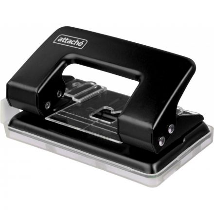 Дырокол Attache 6304 до 12 листов черный с линейкой Дырокол Attache 6304 до 12 листов черный с линейкой
