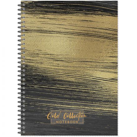 Бизнес-тетрадь А4 96л Attache Selection Gold Collection клет,спир,карт,черн Бизнес-тетрадь А4 96л Attache Selection Gold Collection клет,спир,карт,черн