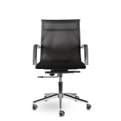 Кресло СН-300 Кайман Н хром Ср СК11 (черный)