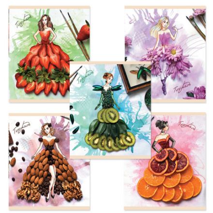 Тетрадь А5, 48 л., ПЗБМ, скоба, клетка, конгрев, выборочный TWIN лак, "Мода-природа" (5 видов), 027464 Тетрадь А5, 48 л., ПЗБМ, скоба, клетка, конгрев, выборочный TWIN лак, "Мода-природа" (5 видов), 027464